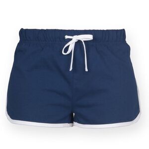 Skinni Minni Childrens/Kids Retro Sports Shorts / Navy / White